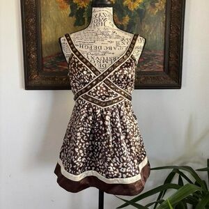 Y2K headstock babydoll top